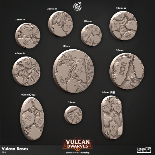 Bases / Socles Vulcan Dwarves