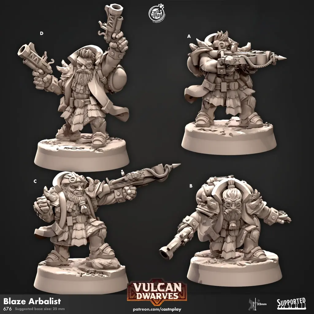 Vulcan Dwarves - Blaze Arbalist