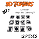 Jetons 3D pour Magic The Gathering (12 pièces)