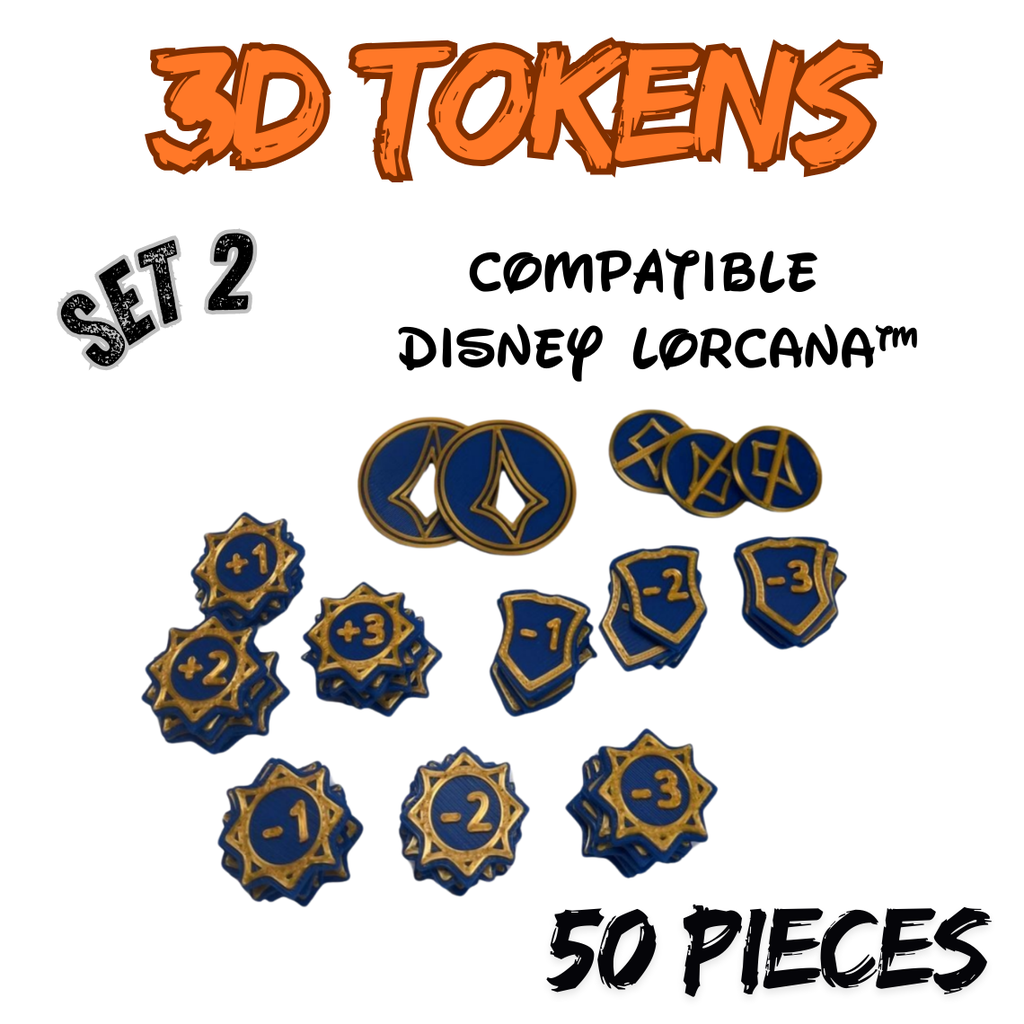 Jetons 3D Disney Lorcana™ (Set 2)