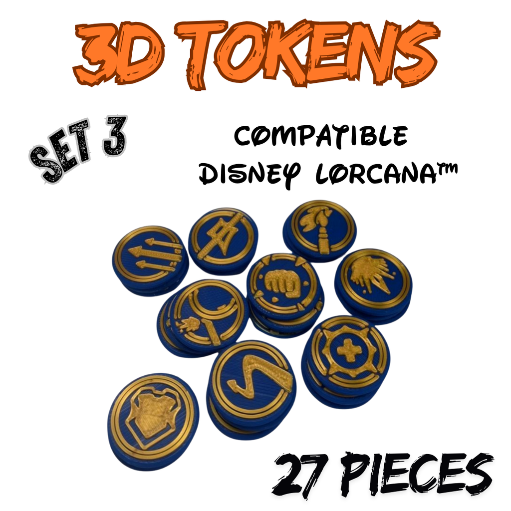 Jetons 3D Disney Lorcana™ (Set 3)