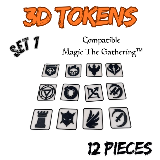 Jetons 3D pour Magic The Gathering (12 pièces)