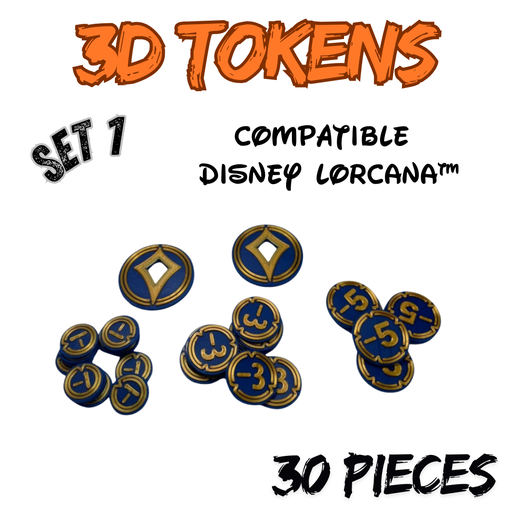 Jetons 3D Disney Lorcana™ (Set 1)