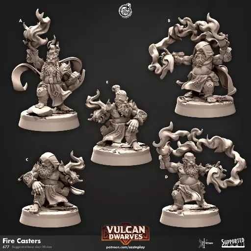 Vulcan Dwarves - Fire Casters